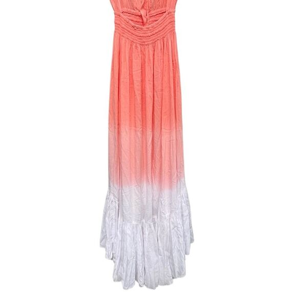 Tiare Hawaii New Moon Maxi Dress in Dusty Rose & White Gradasi Size XS - Picture 8 of 12